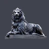 Natural bronzelion statue of outdoor garden black marble lion stone statue