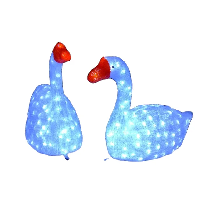 New design outdoor use 3D Swan Fancy Motif LED light for Christmas