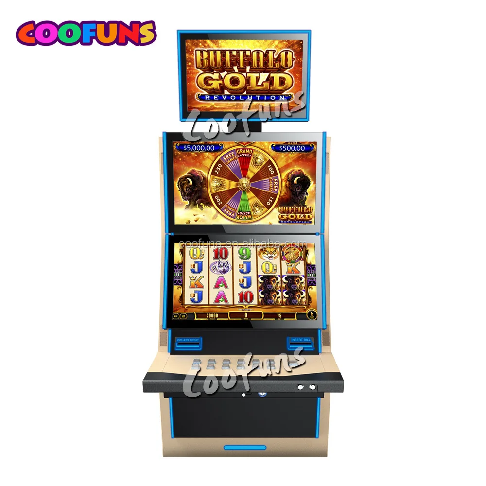 Buffalo Gold Game Dual Arcade Video Touch Screen Slot Machine With Bill Acceptors - Buy Buffalo Machine,Buffalo Slot Machine,Touch Screen Slot Machine Product Alibaba.com
