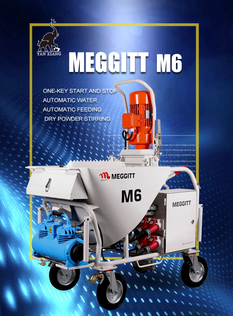 M6 High Quality Mortar Cement Gypsum Base Spray Plastering Machine Not