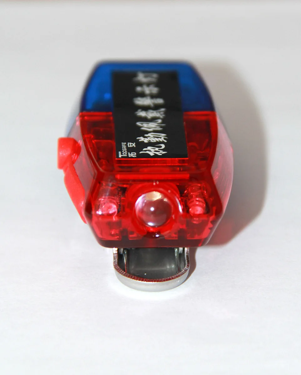 China factory Blue Red color LED Flashing Shoulder lamp light alarm patrol warning Lamp