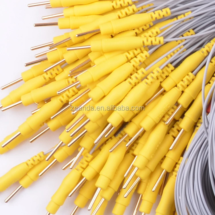 Emg Ecg Ekg Eeg Snapon Socket Electrode Lead Cable Buy Color Coded 4