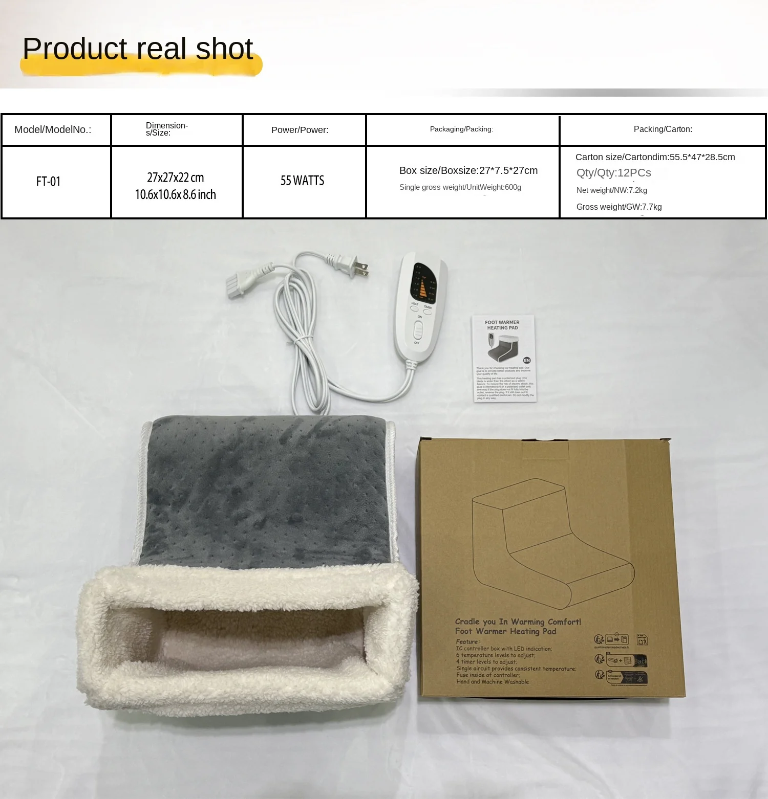 Foot Warmer, 1200mAh, PSE, Plastic - detail 28