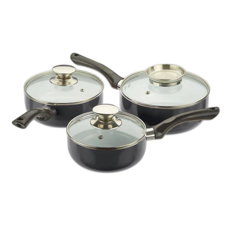 Nonstick Korea Cookware Set Ceramic Coating Sauce Pan Set Aluminium