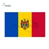 3x5ft Moldova nation flag customized size plastic toggle connected countries flag