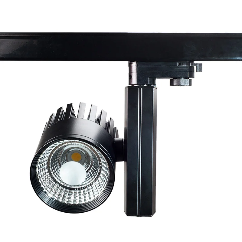 High quality modern commercial led track light high lumens cob track light 10w20w30w40w50w dimmable led track lighting