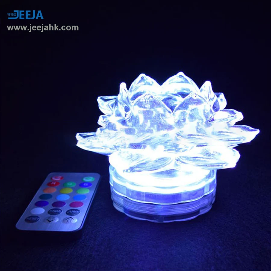Craft Supplies Wedding Souvenirs Waterproof RGB Led Light Bases for Flower Arrangements