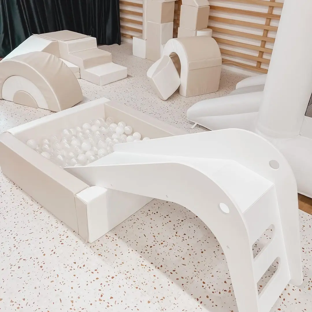 Soft Play Equipment White Soft Play Set Outdoor Playground For Kids