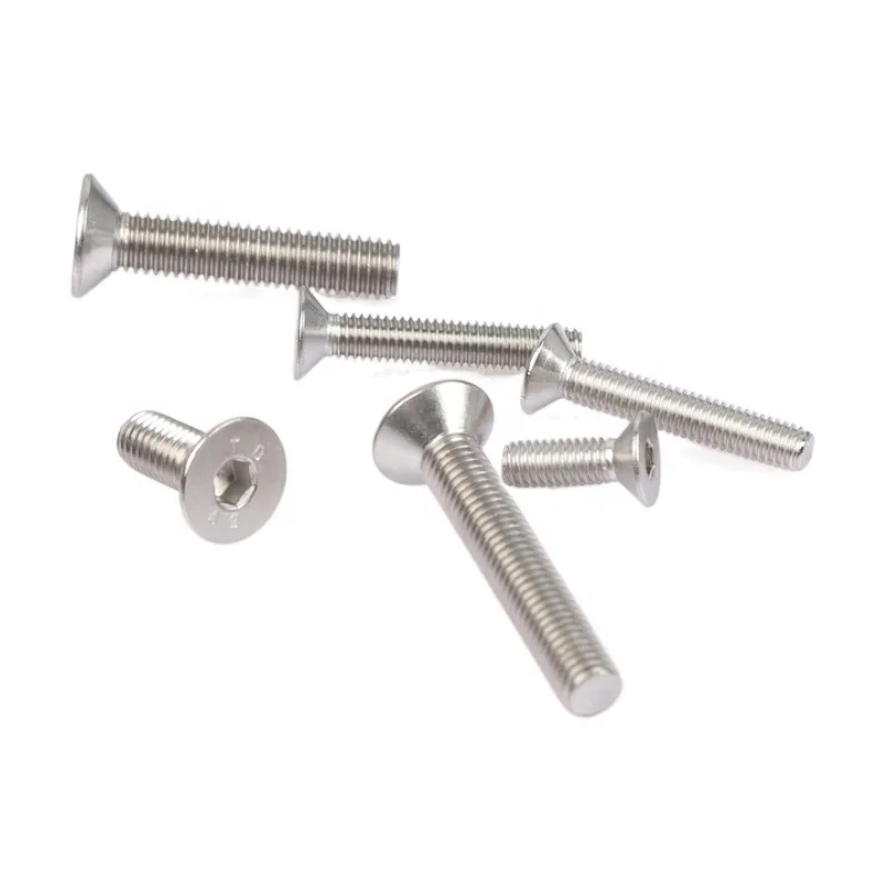 Slotted,Flat Socket,Grub Screw Stainless Steel Countersunk Screws Head