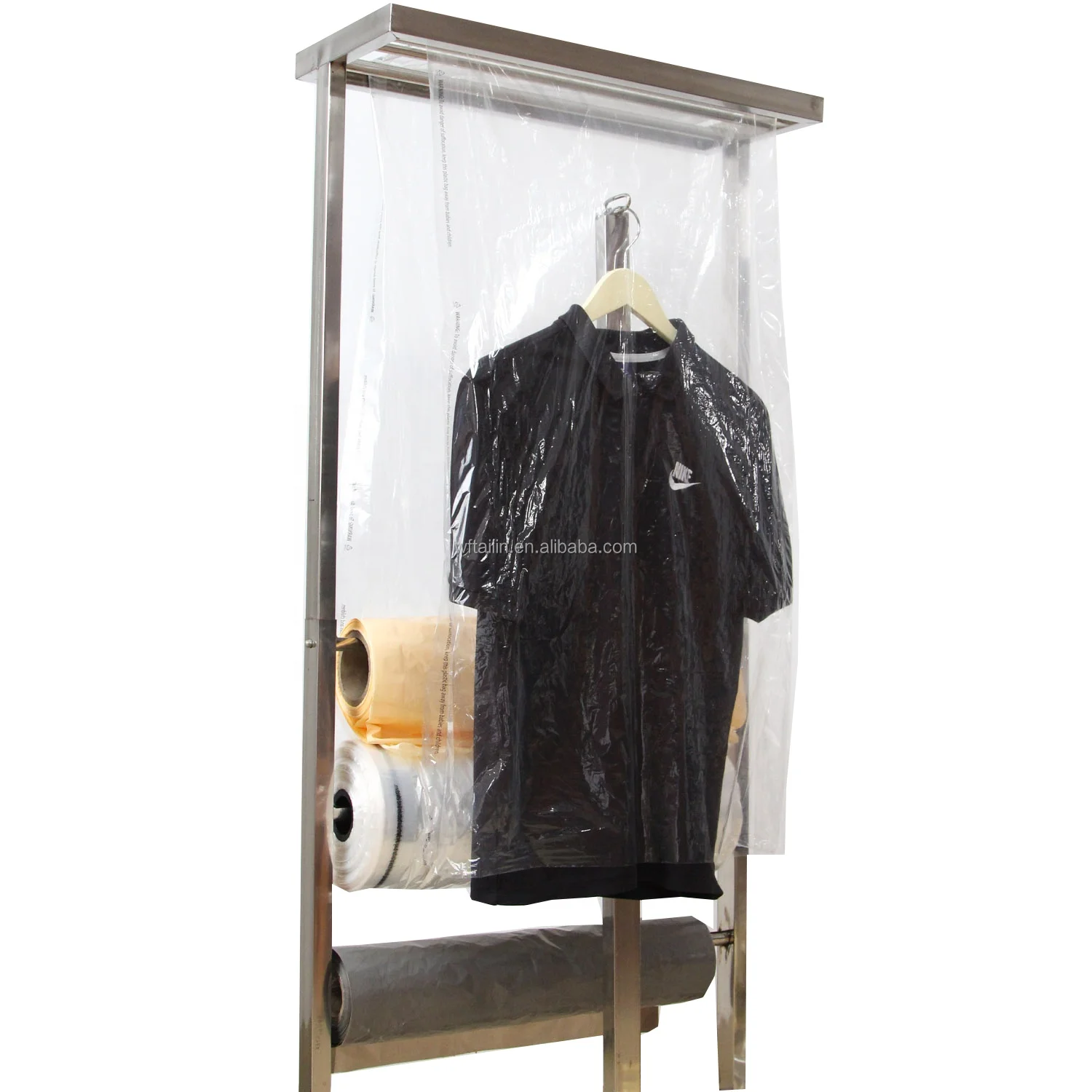 Clear Polythene Plastic Garment Covers Bags For Clothes Suits Dress