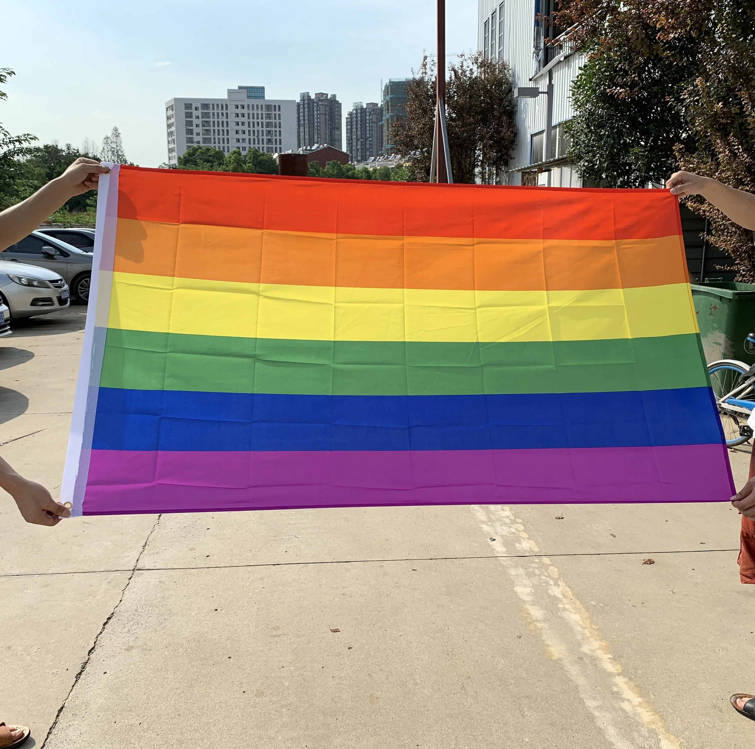彩虹旗帜为同性恋骄傲
