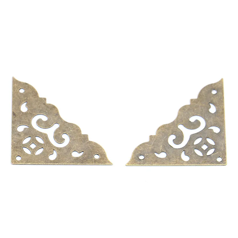 Bronze Decorative Corner Bracket Antique Book Frame Accessories