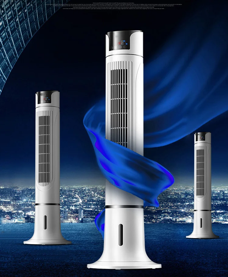 High Quality 3 Speed 5l Water Tank Capacity Tower Fan 114cm 220v