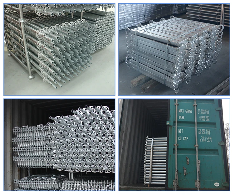 hot-dipped galvanized ringlock scaffolding system long life manufacturer tubular hdg all-around ringlock scaffold Q345