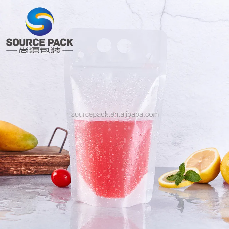 Portable Doypack Alcohol Beverage Pouch Packaging Bag Cold Juice ...