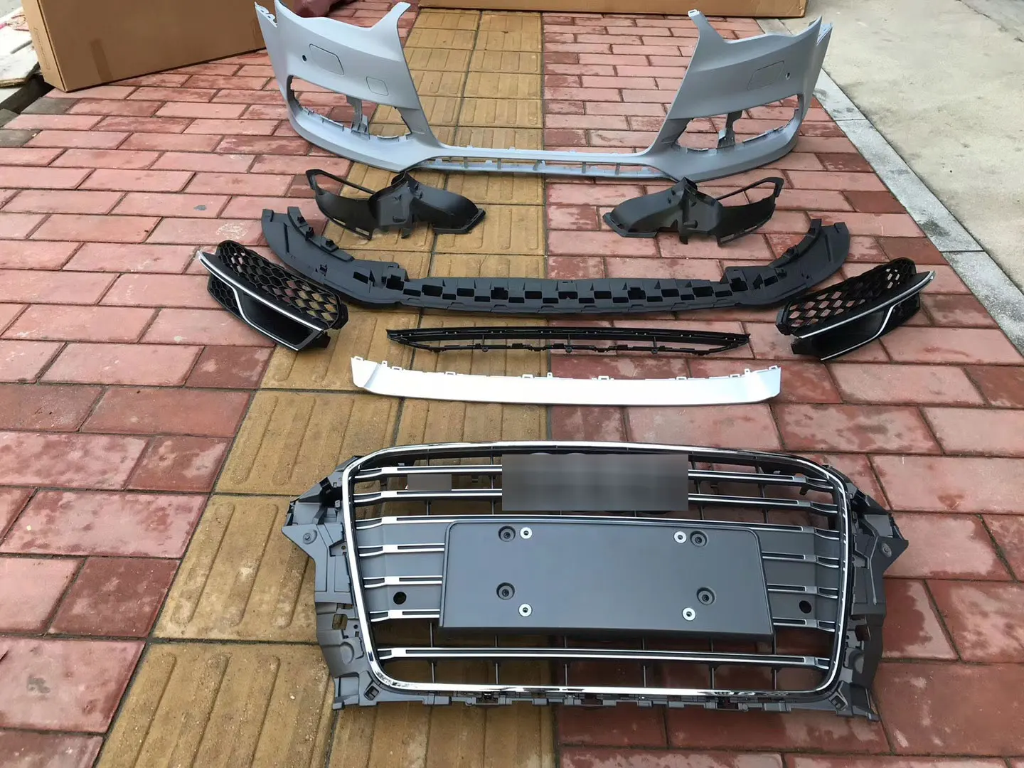 Automotive Parts Car Bumpers With Grill For 2014-2016 Audi A3 Upgrade ...