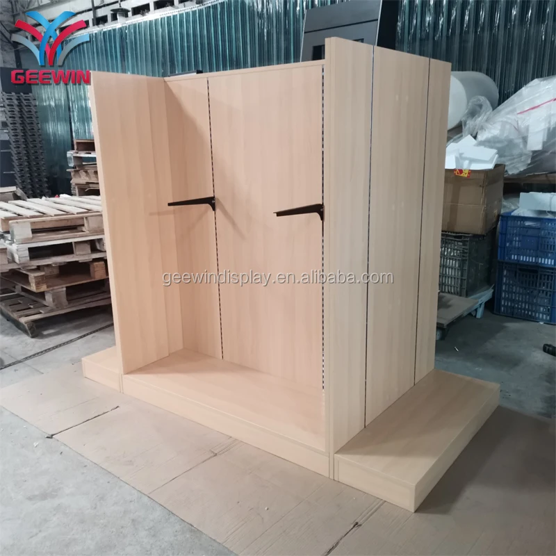 Shop Display Stand Baby Clothes Hanging Shirt Metal Gondola For