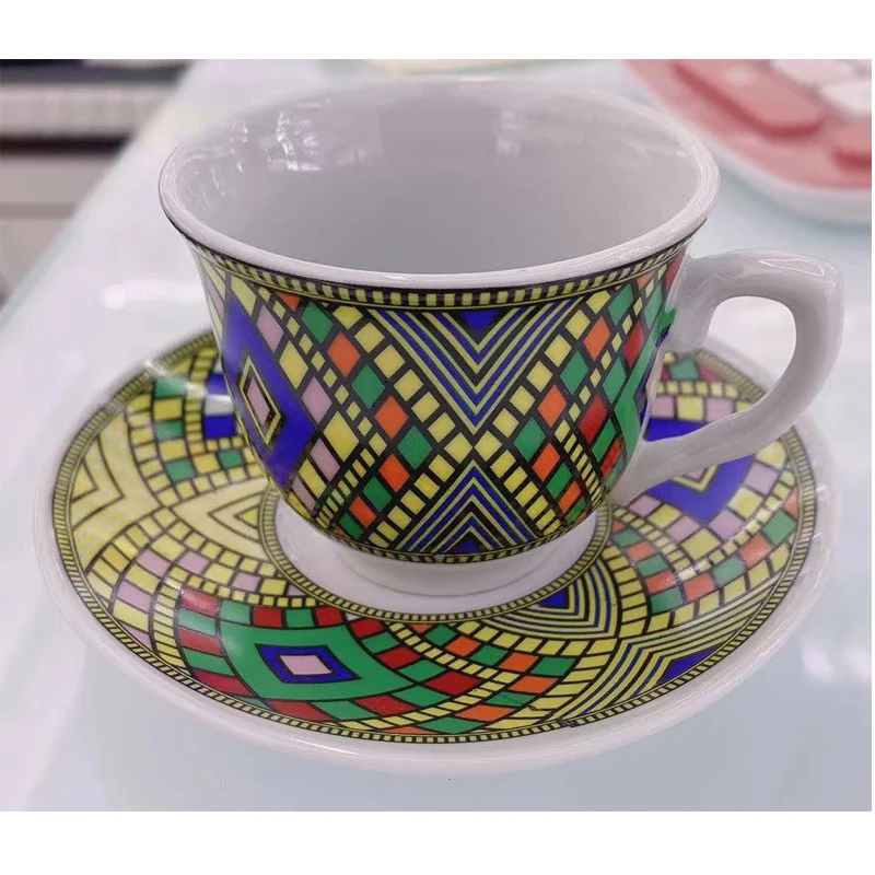 Ceramic Eritrean/ethiopian Hebasha Design Traditional Art Fine