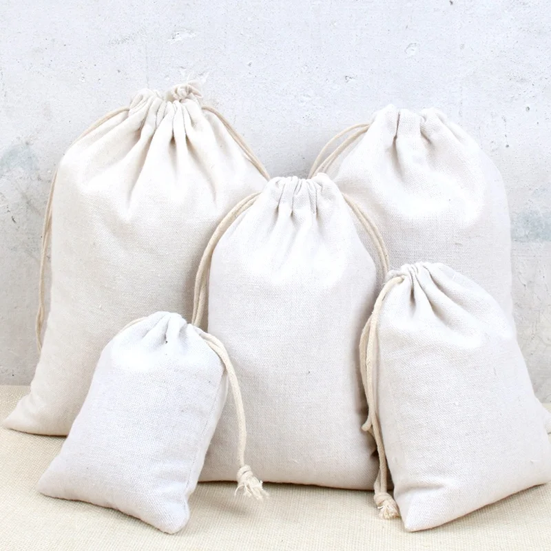 organic cotton muslin bolsas