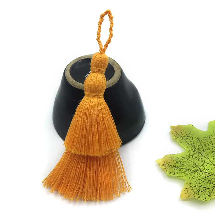 棉线流苏吊绳条纹流苏缝制窗帘回接家装饰品工艺品配件