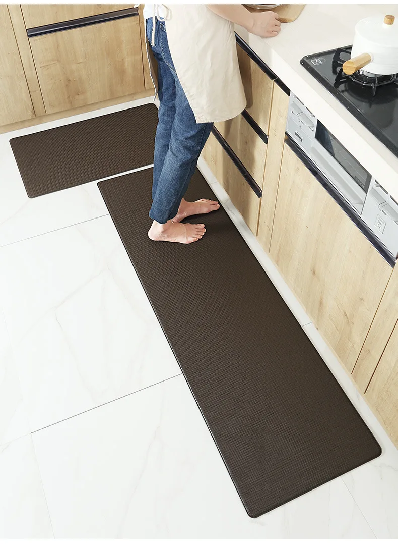 Antifatigue Waterproof Pvc Kitchen Mat Set With Two Sizes 7mm