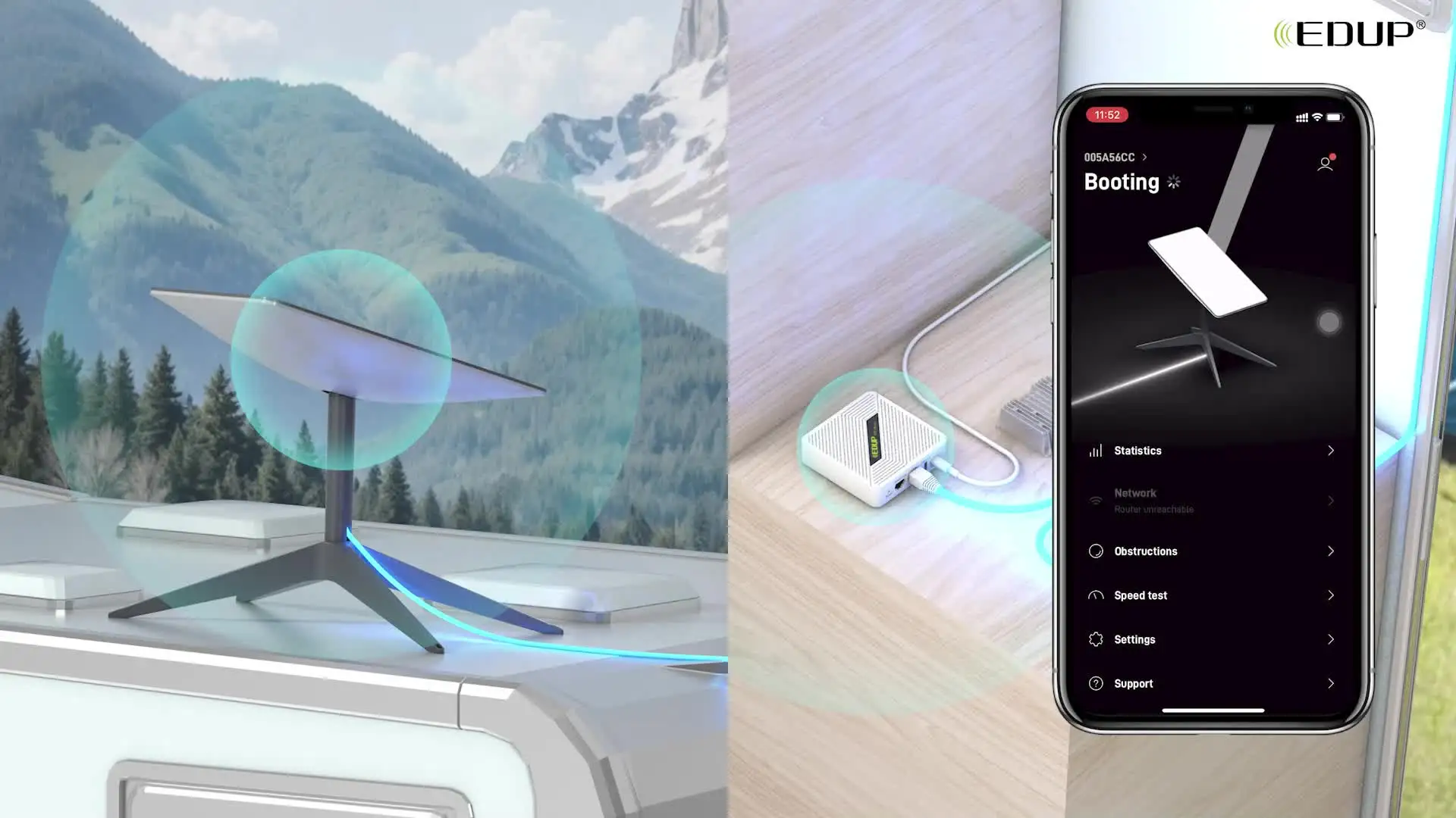 EDUP 1800Mbps Dual Band Portable Wifi Router & Extender