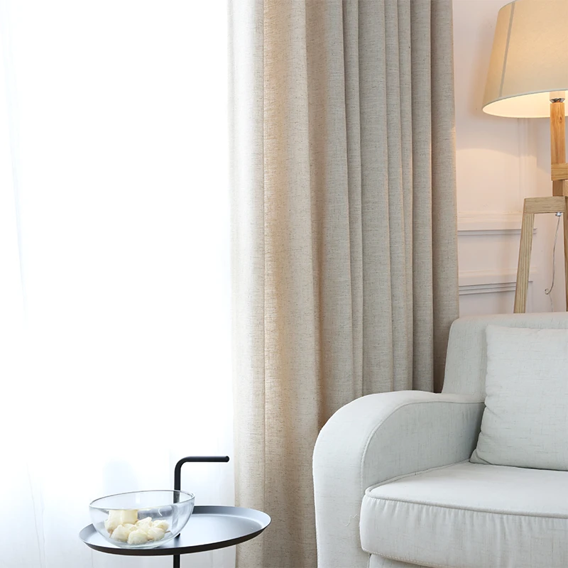 City In City Elegant Modern Curtain For Living Room Drape Solid