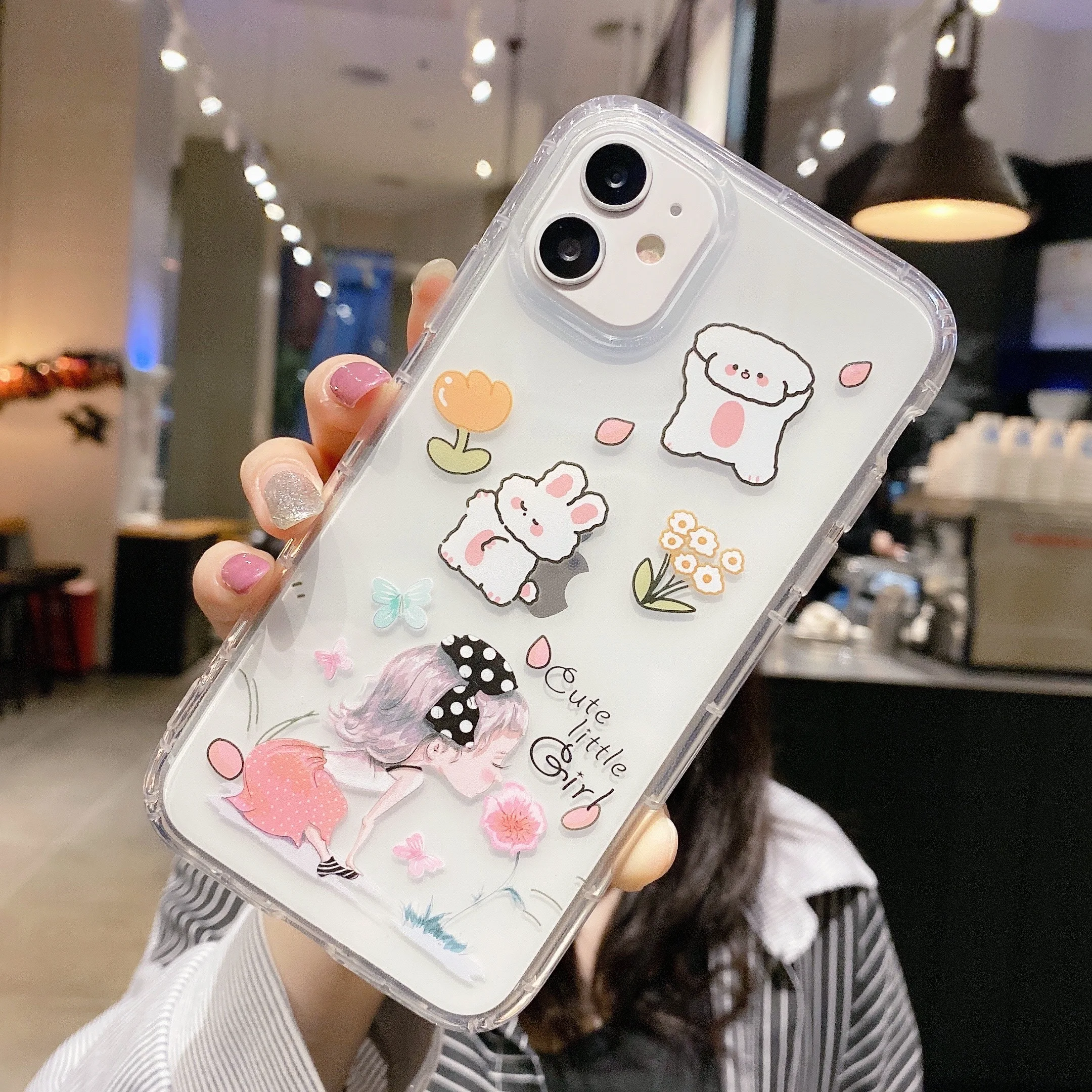 Tpu Soft Cover Cute Little Girl Print For Iphone Xr Phone Case Clear ...
