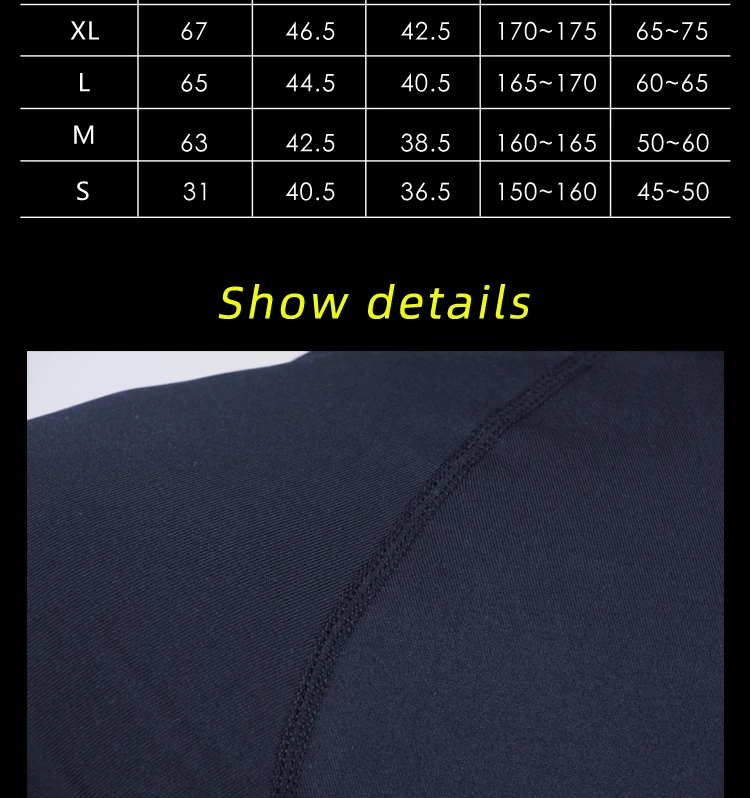 High Quality Lycra Compression Shirts Black Pure Color Gym High Quality Lycra Compression Shirts Black Pure Color Gym