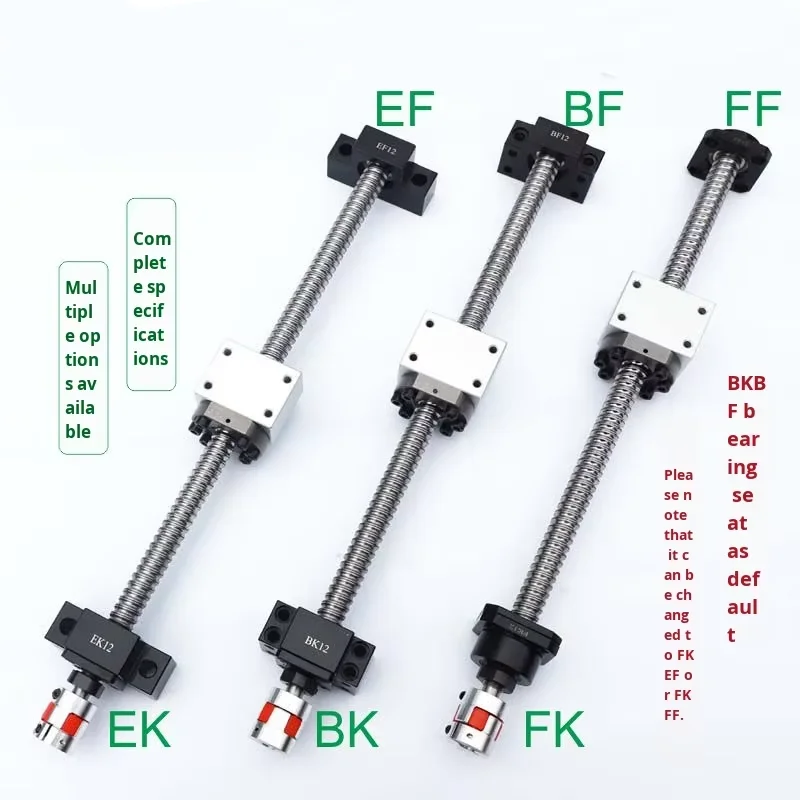 product ball screw set with nut module linear guide rail steel 1000mm optical axis sfu1605 2005 2505-13