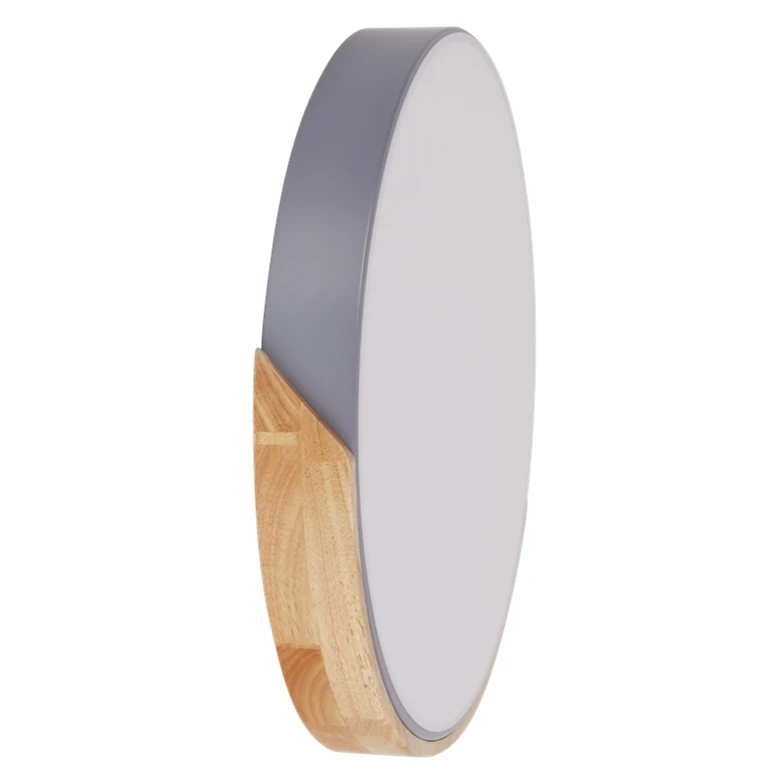 Multi Color Acrylic Wood Ultra Slim Surface Mount Round Led Ceiling Light