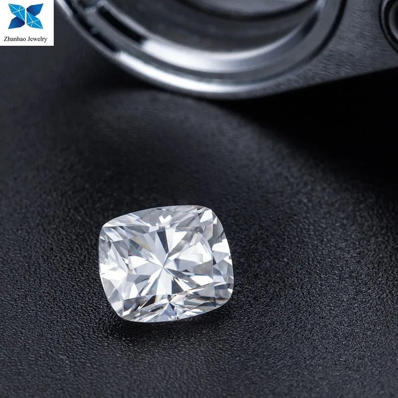 d 颜色白色 moissanite 垫形切割钻石 5 * 7毫米 1.