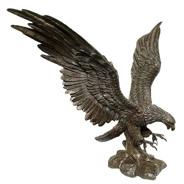 Custom Resin Home Decor Animal Figurine Painting Polyresin Large Eagle