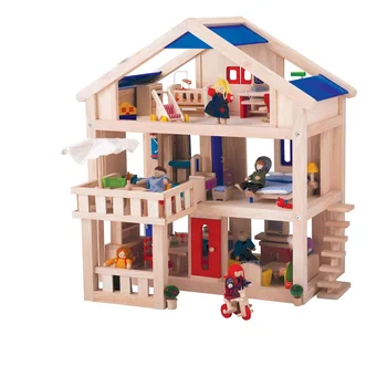 small wooden house toy