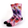 2019 Autumn Popular High Quality African Custom 3d Digital Print Socks