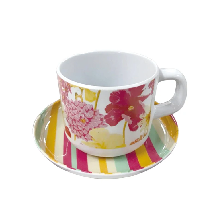Wholesale Melamine Kids Plastic Drinking Coffee Cup With Saucer Buy