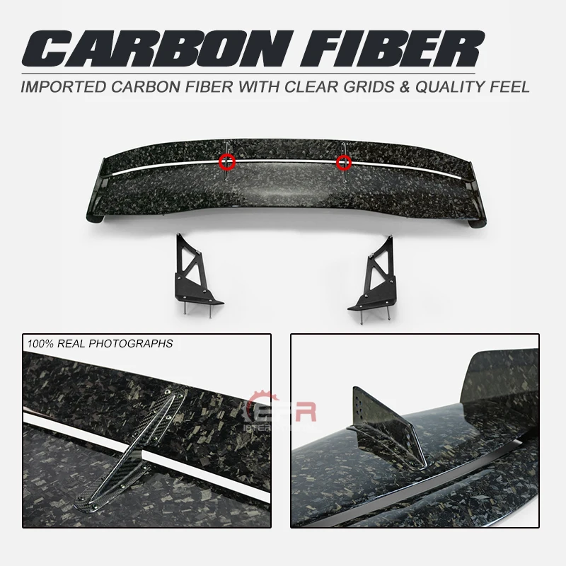Forged Carbon Fiber Rear Spoiler For Honda Fk8 Type R Trunk Wing - Buy ...