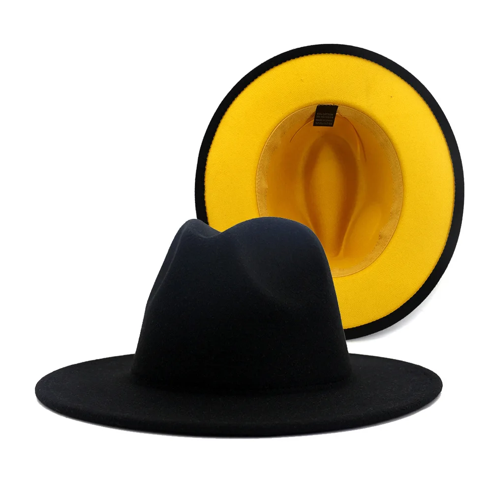 

High Quality Wide Brim Fedora Hat,10 Pieces, 13 colors can choose