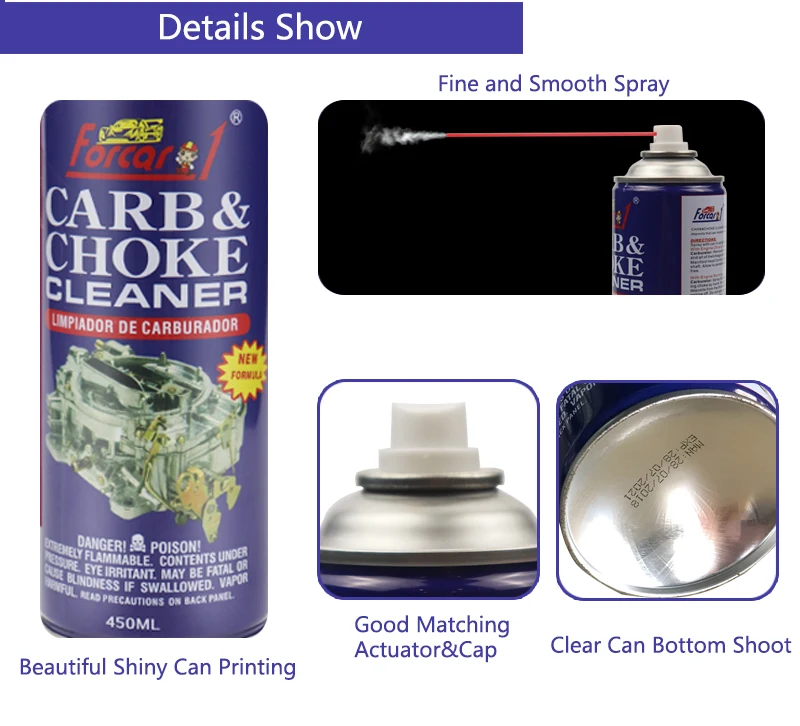 450ml Forcar1 Carburetor Cleaner Spray,Aerosol Carb&choke Cleaner Buy Carburetor Cleaner,Carb