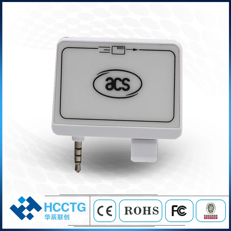 3.5 mm Audio Jack Mobile Track1 / 2 USB IC MPOS Chip Magnetic Card Reader ACR32