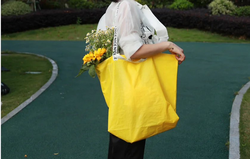 Hot Sell Promotional Custom High Quality Cheap Gift logo Printed Reusable Grocery Shopping Tote Handled Non Woven Bag details