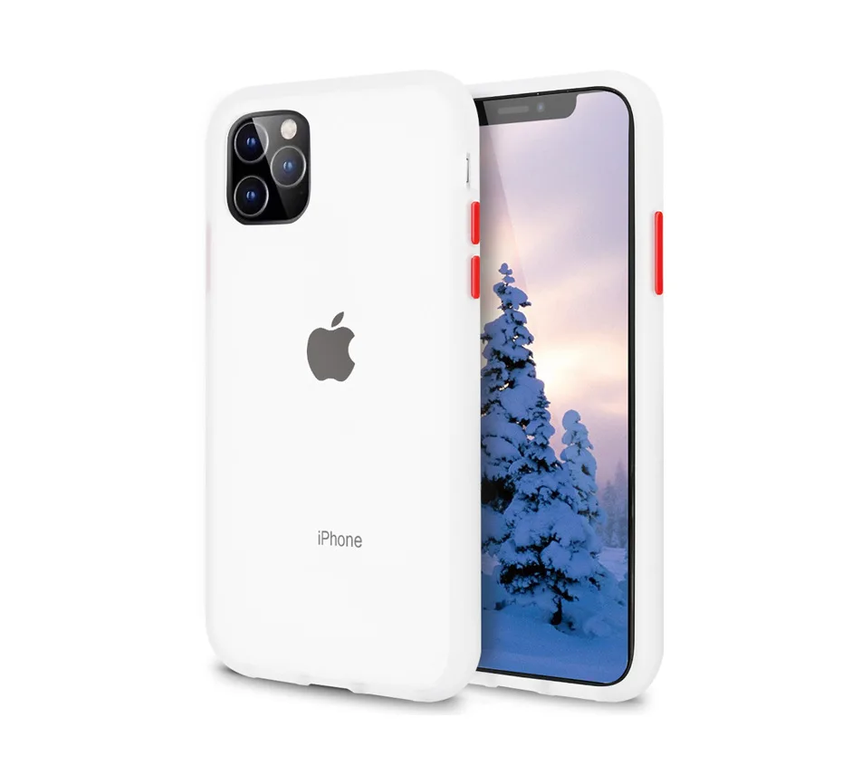 Military Grade Drop Tested Protective Translucent Matte Hybrid Hard PC Case with Soft Edges Cover for iPhone 11 Pro 5.8 2019