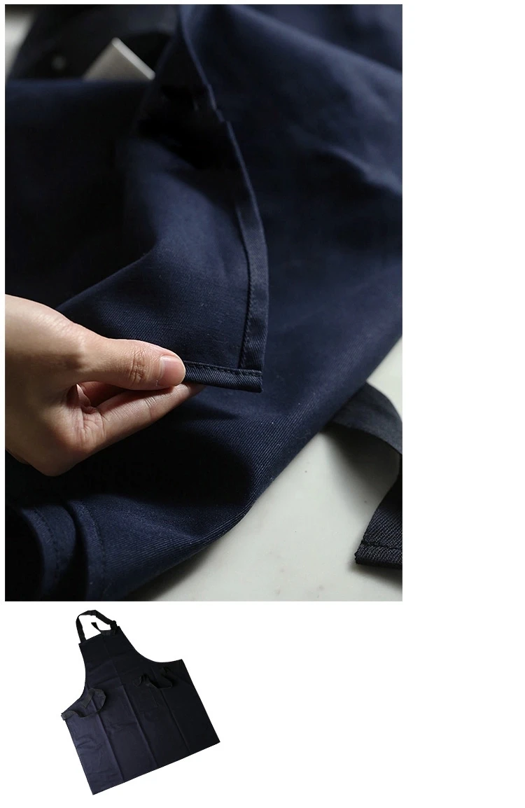 FuSi Denim Thickened Sleeveless Apron Wear-Resistant Cotton Cloth Oil-Proof  並行輸入品 贅沢屋の