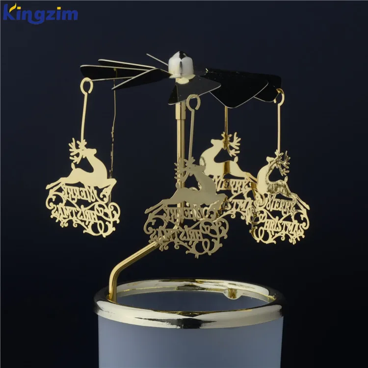 Stylys Spinning Votive Candle Carousel Copper Flower Candle Tealight