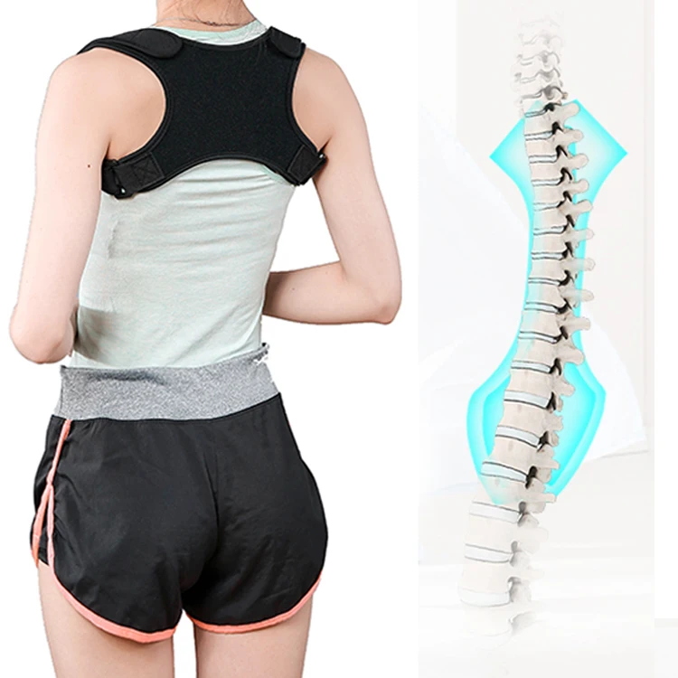 OEM New Neoprene Kids Medical Upper Magic Tape Shoulder Belt Back Straightener Support Posture Corrector for Children Women