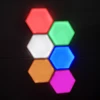 6 Colors Quantum Lamp Hexagonal Lamps Modular Touch Sensitive Lighting Magnetic Hexagons Creative Decoration hexagon touch light
