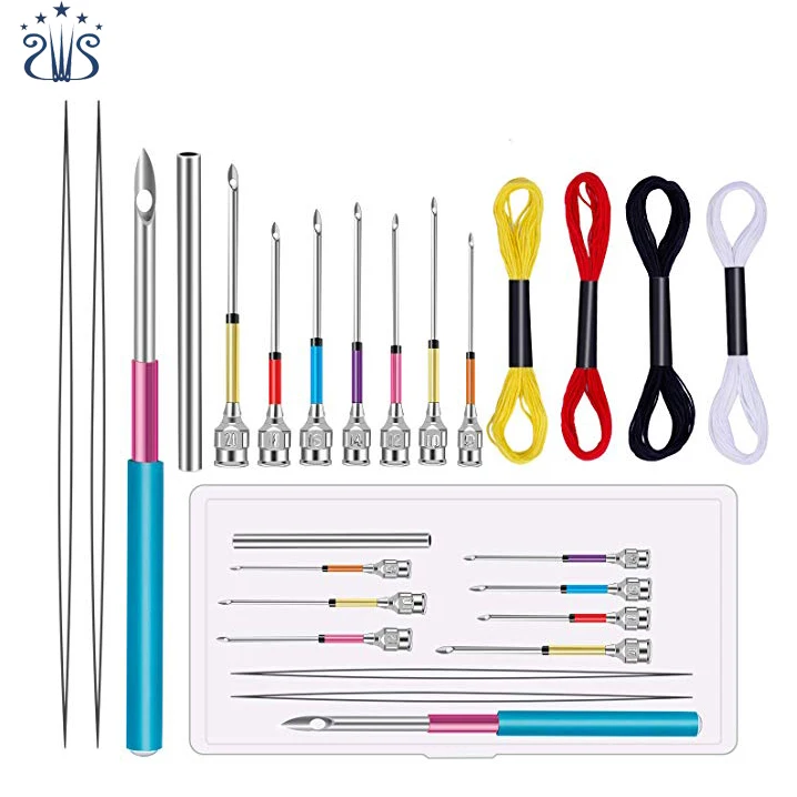 Magic Embroidery Patterns Punch Needle Tool Set With Cross Stitch