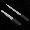 Stainless Steel Sapphire Handle Metal Double Sided Nail Files Pro White Black DIY Manicure Pedicure Tool For Nail Art Tools