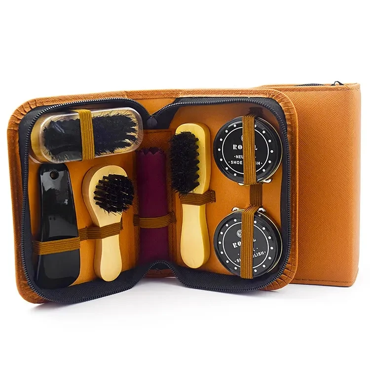 blue 7 piece travel shoe care set-4