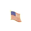 GFT manufacturers supply 2019 new design softenamel metal custom US national flag lapel pin